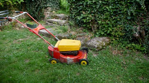 Grasmaaier op benzine