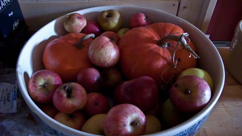 Pompoen en appel